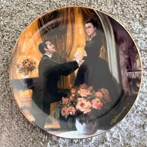 "The Proposal" Plate Gone with the Wind Series W.L. George